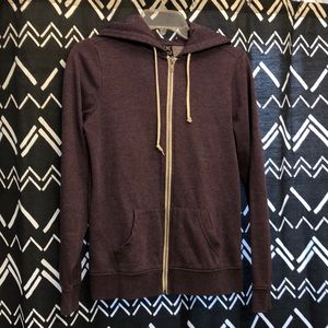 Lightweight hooded jacket in Purple